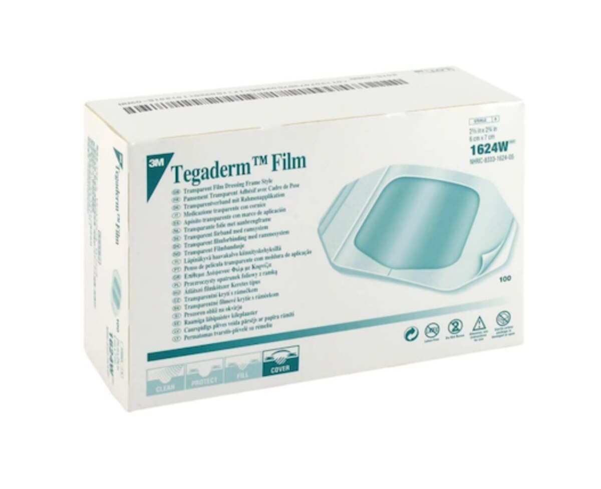 3M TEGADERM 2-3/8X2-3/4" FILM 100 CT